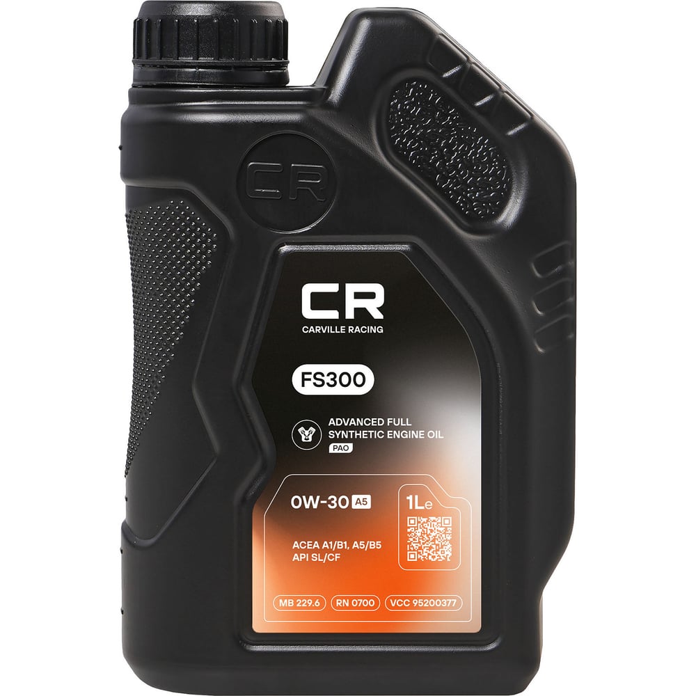 Изображение товара Моторное масло CARVILLE RACING FS300 0W-30 A5 1 литр синтетика
