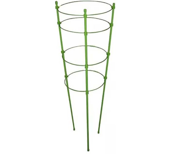 Изображение товара Опора для растений круглая GARDEN SHOW 4 кольца, металл, h120 см 466341
