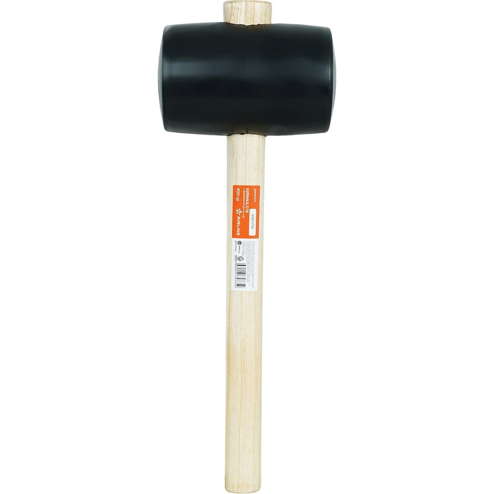 Изображение товара Киянка с деревянной рукояткой Airline 900гр D74 AMWH09 - бытовой инструмент