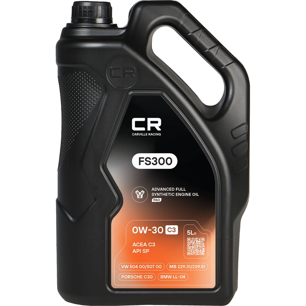 Изображение товара Моторное синтетическое масло CARVILLE RACING FS300 0W-30 C3 5L