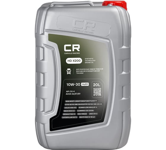 Изображение товара Масло моторное CARVILLE RACING HD X200 10W-30 E6/E9 20L L1D02043