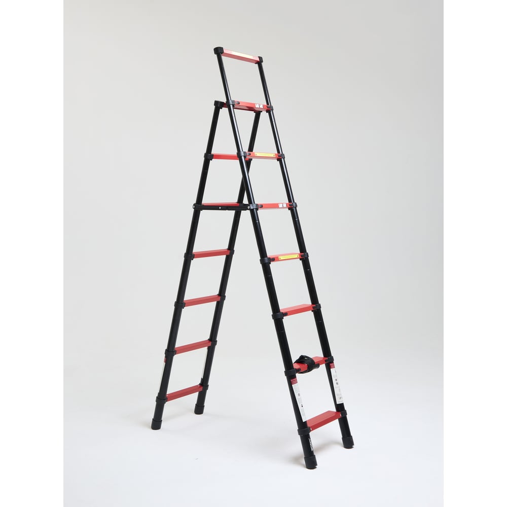 Изображение товара Лестница стремянка телескопическая WORKY BLACK 8+9 ступеней 2,3м+2,6м ARD260736