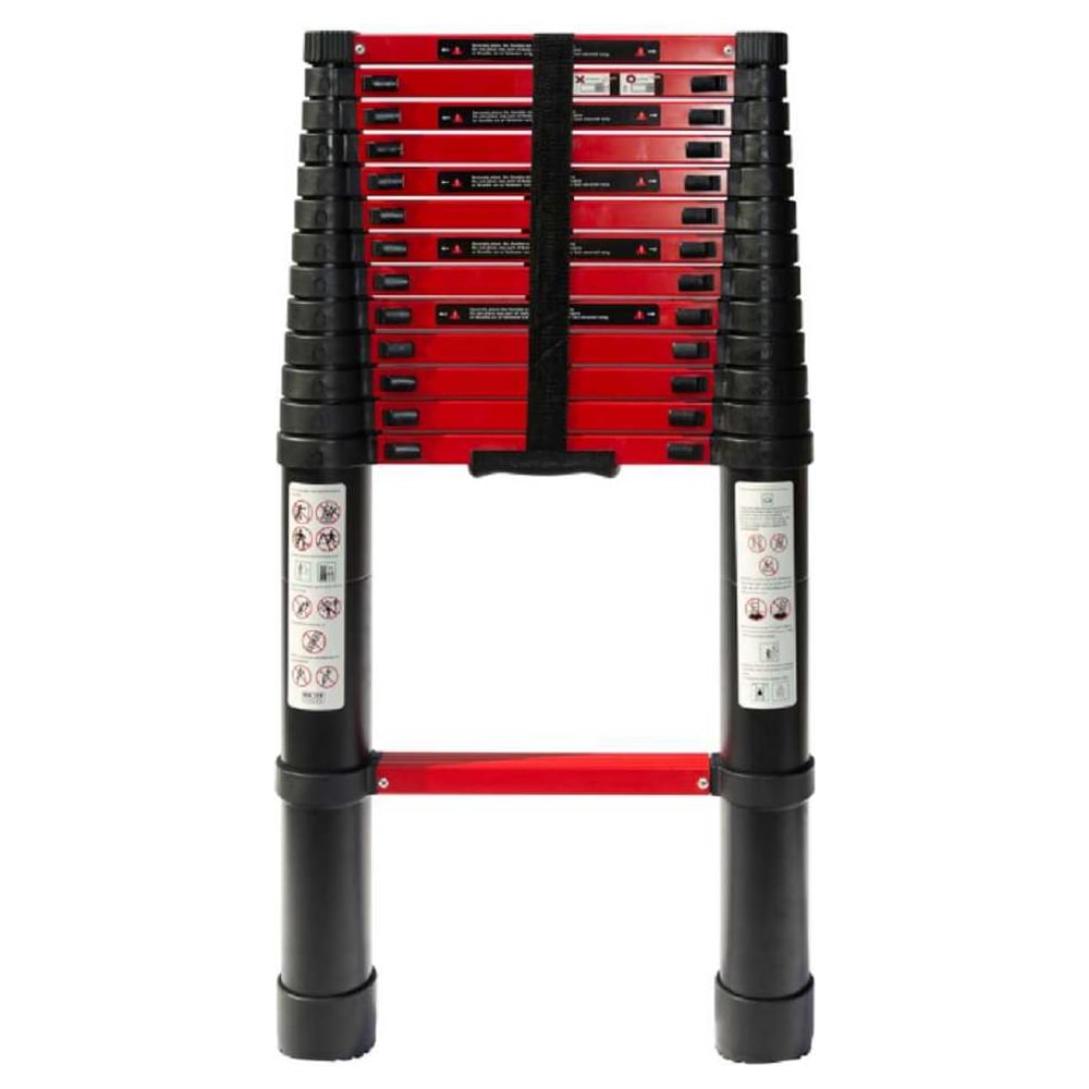 Изображение товара Телескопическая лестница WORKY BLACK 3,4м 9 ступеней алюминий