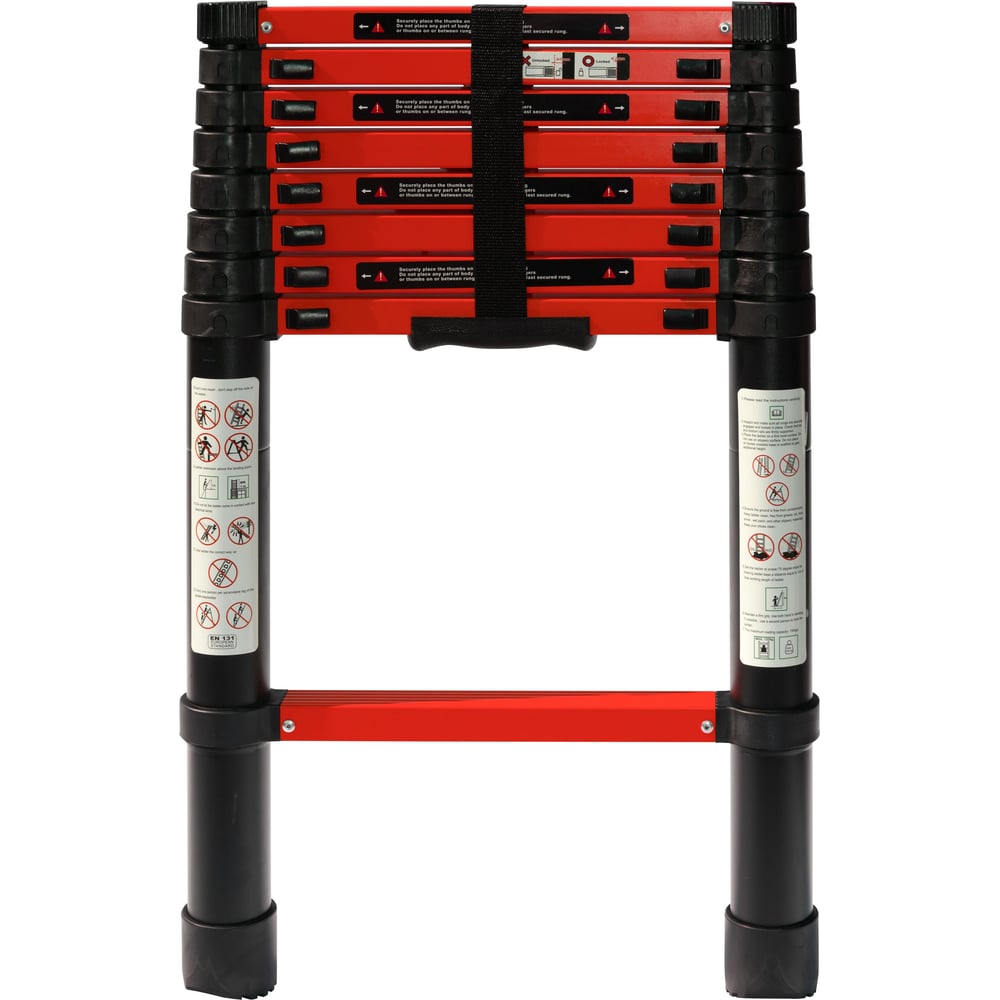 Изображение товара Телескопическая лестница WORKY BLACK 2 6м 7 ступеней ARD260725 легкая стабильно прочная