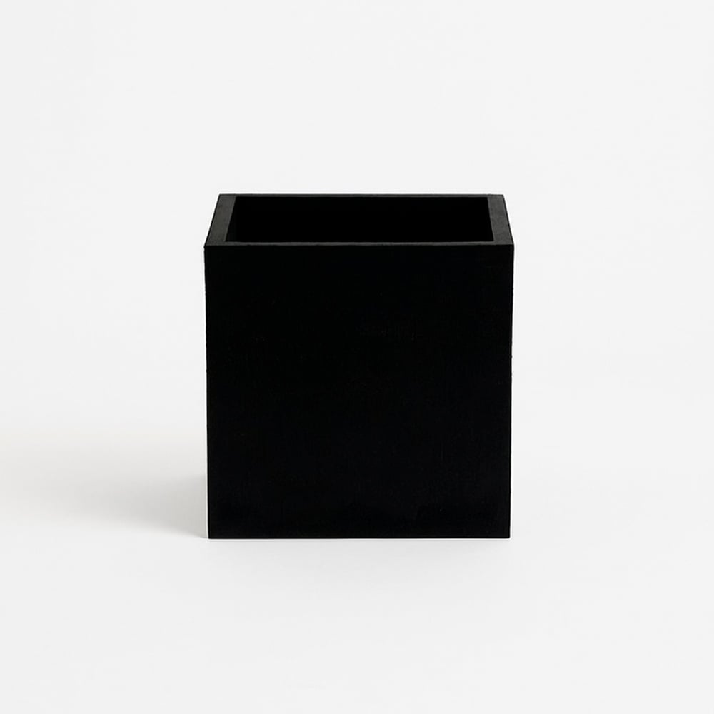 Изображение товара Кашпо для цветов NeoКомпозит 150х150 черный квадратное без автополива