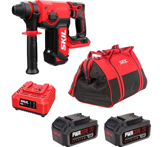Изображение товара Аккумуляторный Перфоратор SKIL RH1780 PWRCORE 20 + 2 АКБ (4Ач) BY5196 +ЗУ + сумка BG4127 9-1-030