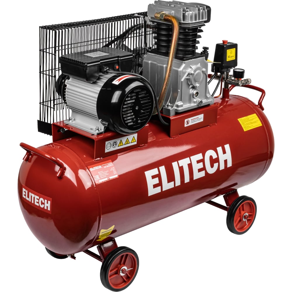 Изображение товара Компрессор ременной масляный Elitech КПР 450-100-2.2 100л 8бар 450л/мин