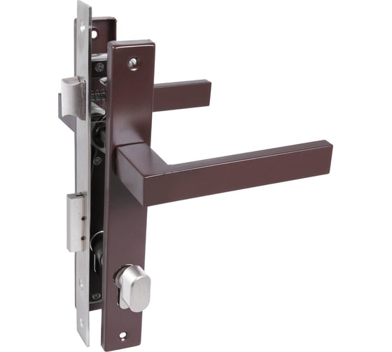 Изображение товара Замок врезной с ручкой Стандарт 8520.02.8017 коричневый, ключ-вертушка 17663