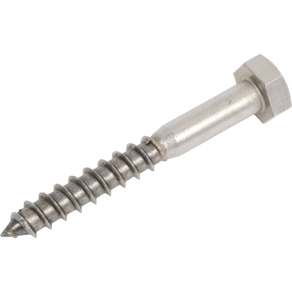 Изображение товара Шуруп Госкреп DIN 571 нержавеющая сталь 10х80 мм 2 шт