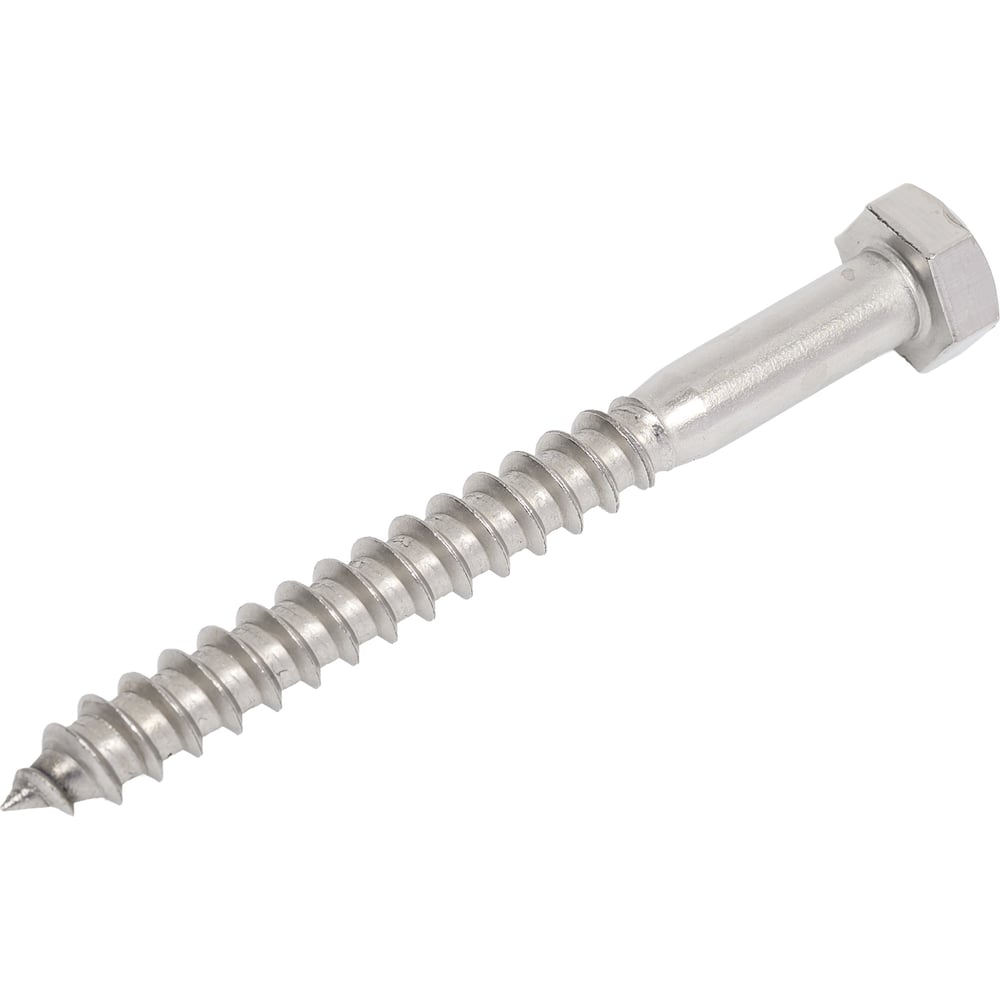 Изображение товара Шуруп Госкреп DIN 571 нержавеющая сталь 8x80, упаковка 4 шт