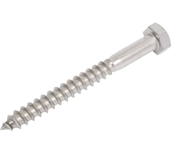 Изображение товара Шуруп Госкреп DIN 571 нерж. 8х80, 4 шт, тк=10, 14-0022097