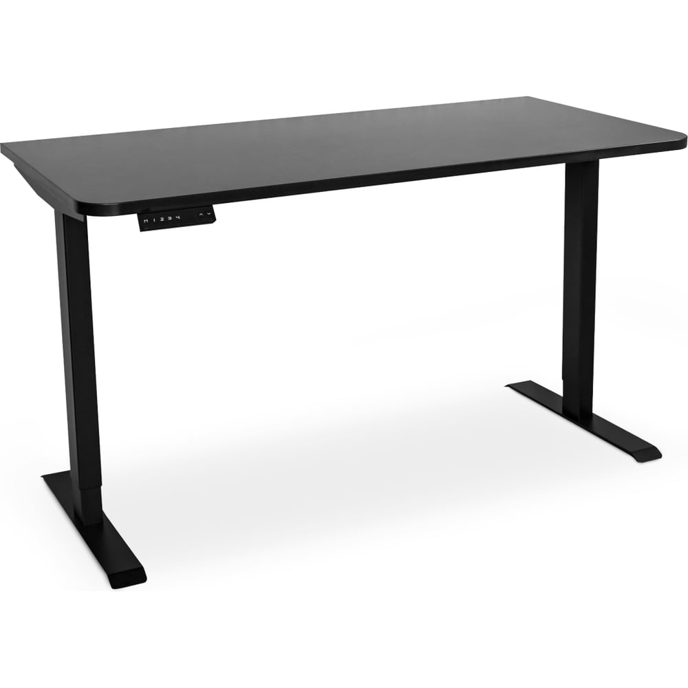 Изображение товара Стол с регулировкой высоты LuxAlto 2AR2 черный ЛДСП 140x80 см офисный