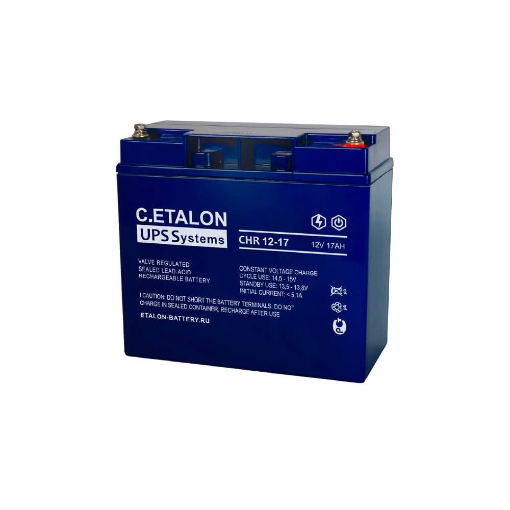 Изображение товара Аккумулятор Etalon Battery C.ETALON 12 В 17 Ач AGM CHR 12-17