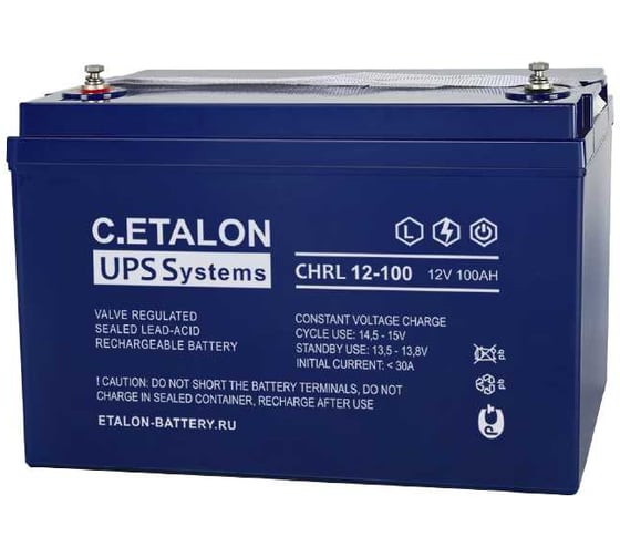 Изображение товара Аккумулятор Etalon Battery C.ETALON (12В / 100 Ач) CHRL 12-100