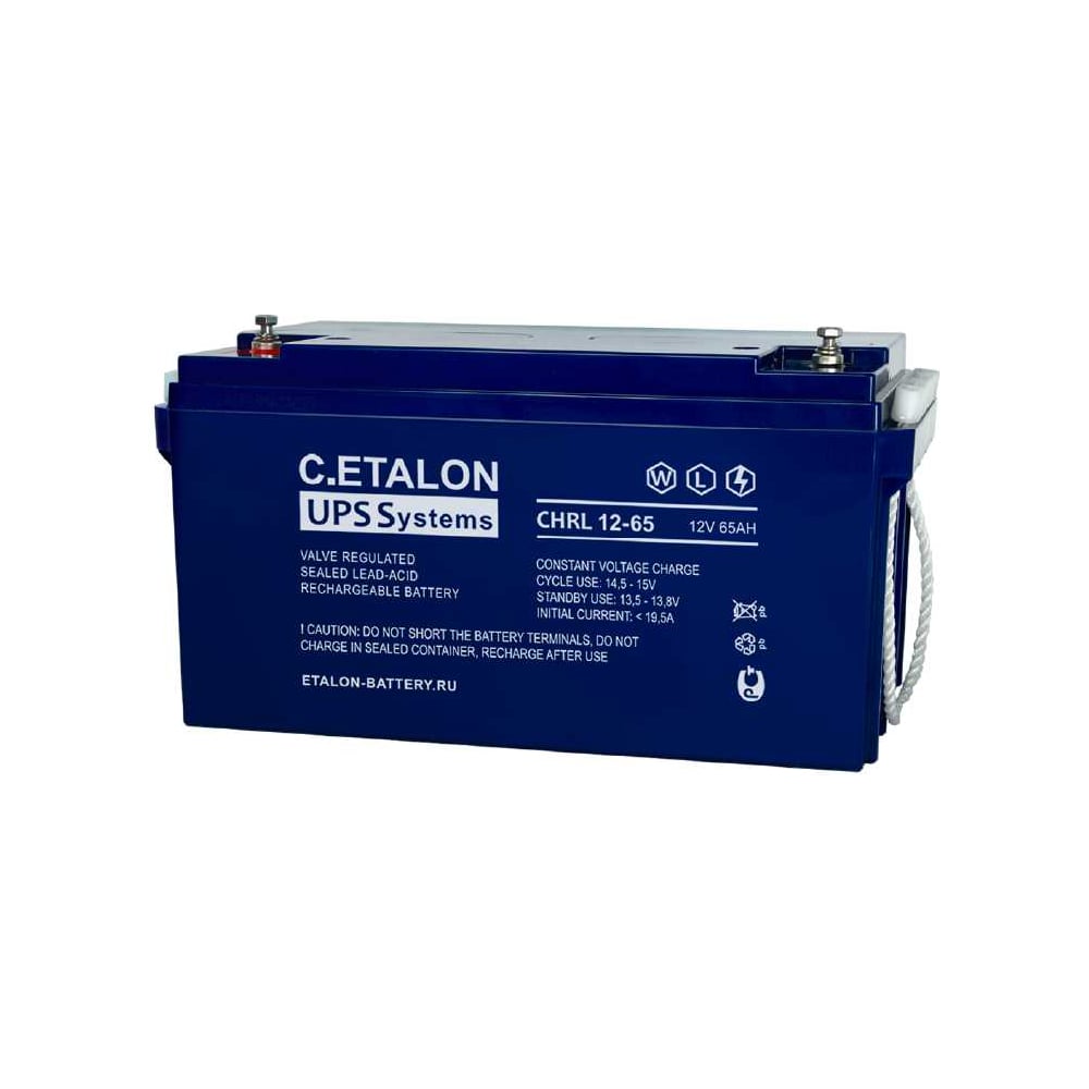 Изображение товара Аккумулятор Etalon Battery C.ETALON (12В / 65 Ач) CHRL 12-65 Изображение товара Аккумулятор Etalon Battery C.ETALON (12В / 65 Ач) CHRL 12-65