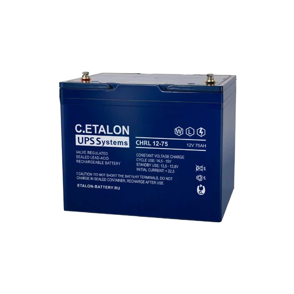 Изображение товара Аккумулятор Etalon Battery C.ETALON (12В / 75 Ач) CHRL 12-75
