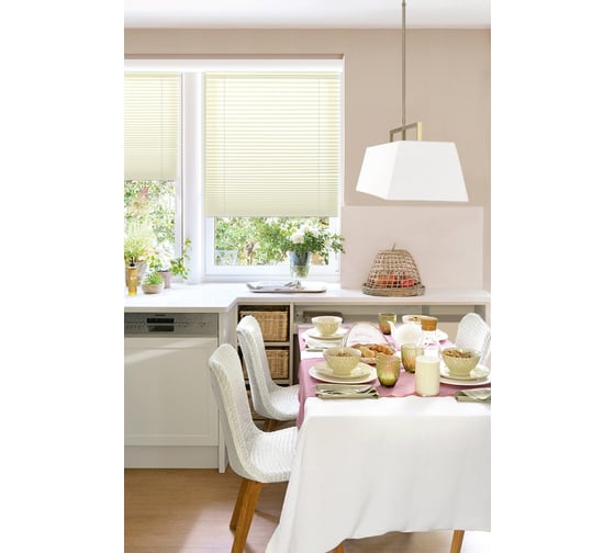 Изображение товара Плиссе натяжного типа Эскар Crepe светло-бежевый, 37х170 см 140402037