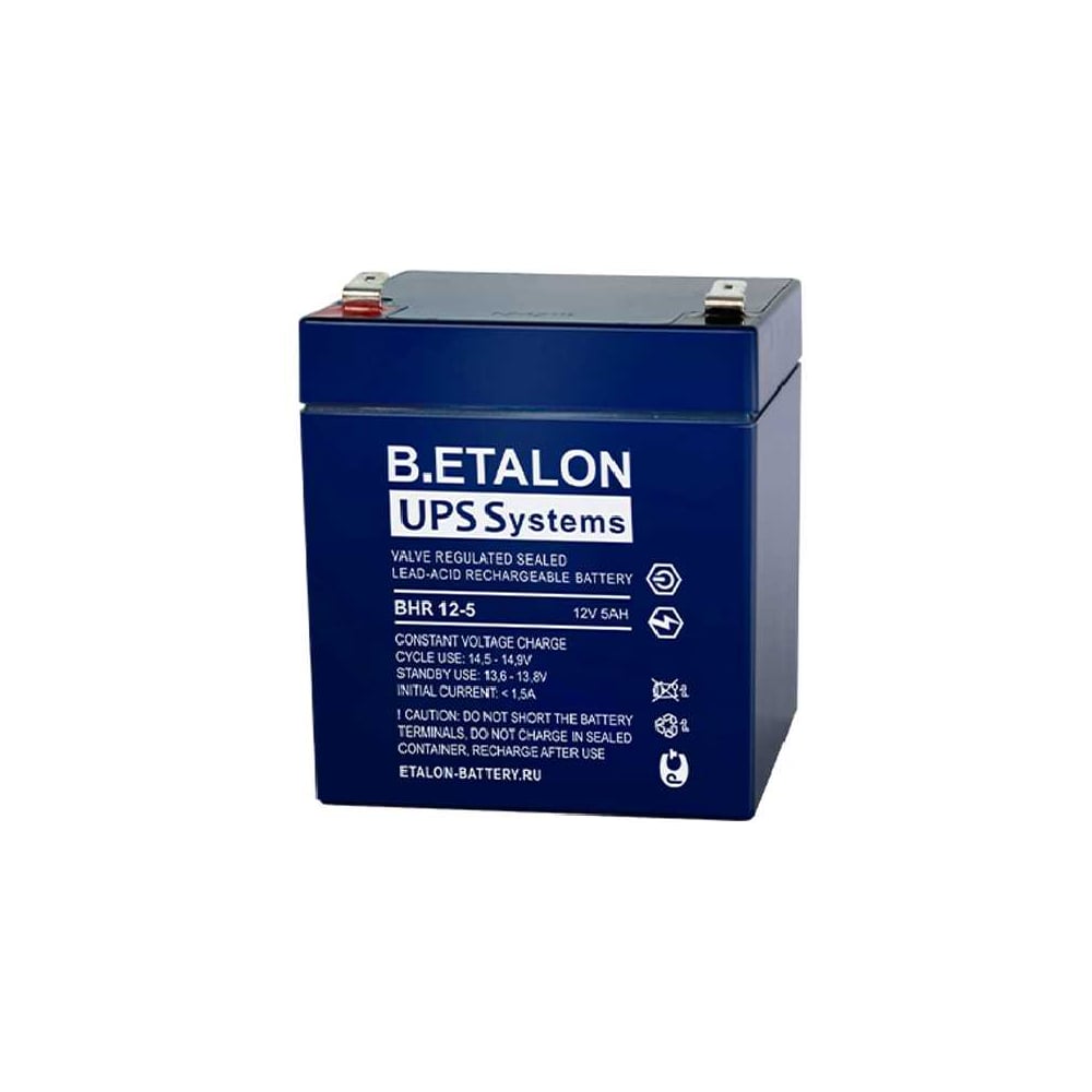 Изображение товара Аккумуляторная батарея Etalon Battery B.ETALON (12В / 5Ач) BHR 12-5