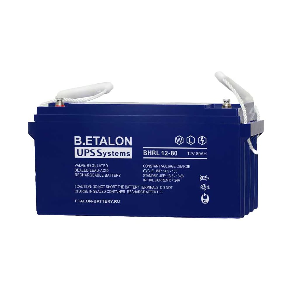 Изображение товара Аккумуляторная батарея Etalon Battery B.ETALON 12В 80 Ач AGM