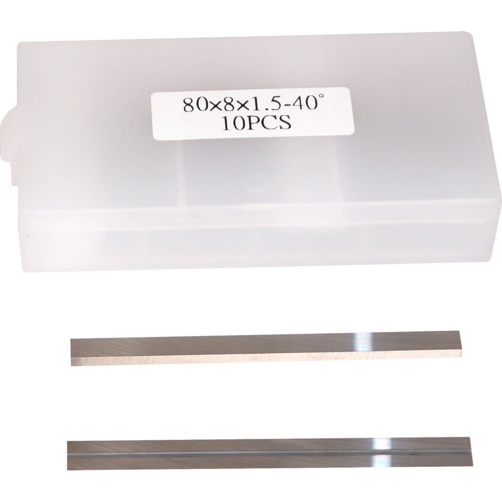 Изображение товара Сменный твердосплавный нож FHONK 80х8х1.5 HW 40 Z=2 комплект 10 шт