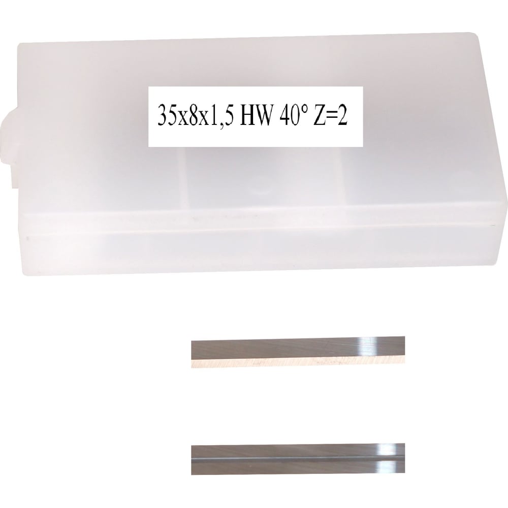 Изображение товара Сменный твердосплавный нож FHONK 35х8х1.5 HW 40 Z=2 (упаковка 10 шт)