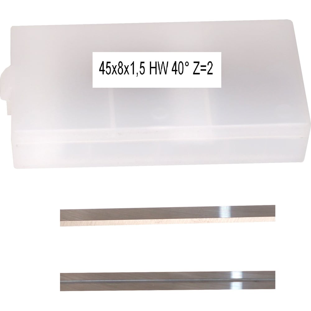 Изображение товара Сменный твердосплавный нож FHONK 45х8х1.5 HW 40 Z=2 упаковка 10шт