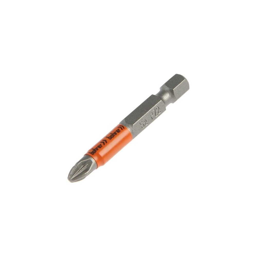 Бита намагниченная с насечками Taiwan Type (10 шт; 50 мм; PZ2) BOHRER 33262050