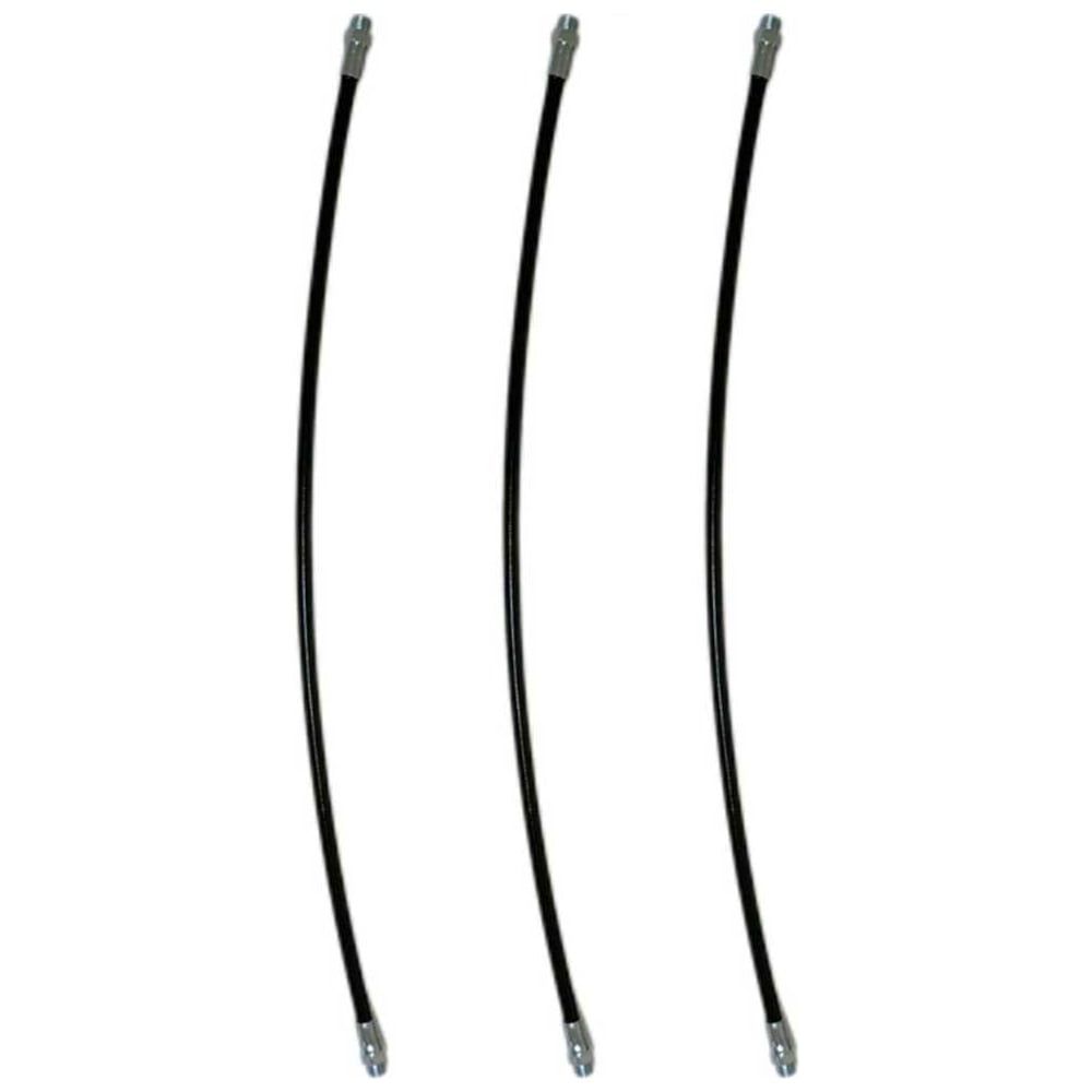 Изображение товара Гибкий шланг MasloSmenka 8х500 мм для смазочных шприцев комплект 3 шт.