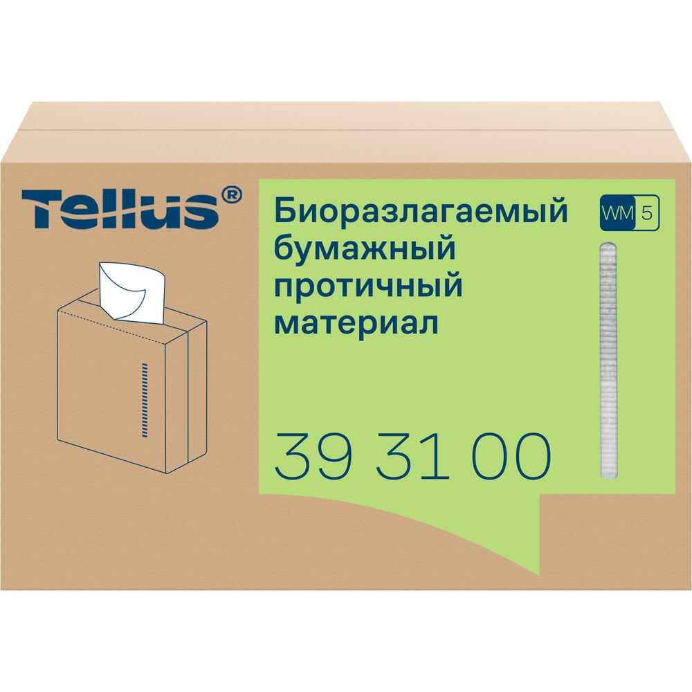 Изображение товара Биоразлагаемый бумажный протирочный материал Tellus 393100
