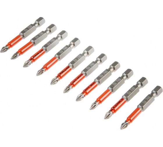 Изображение товара Бита намагниченная с насечками Taiwan Type (10 шт; 50 мм; PH1) BOHRER 33251050