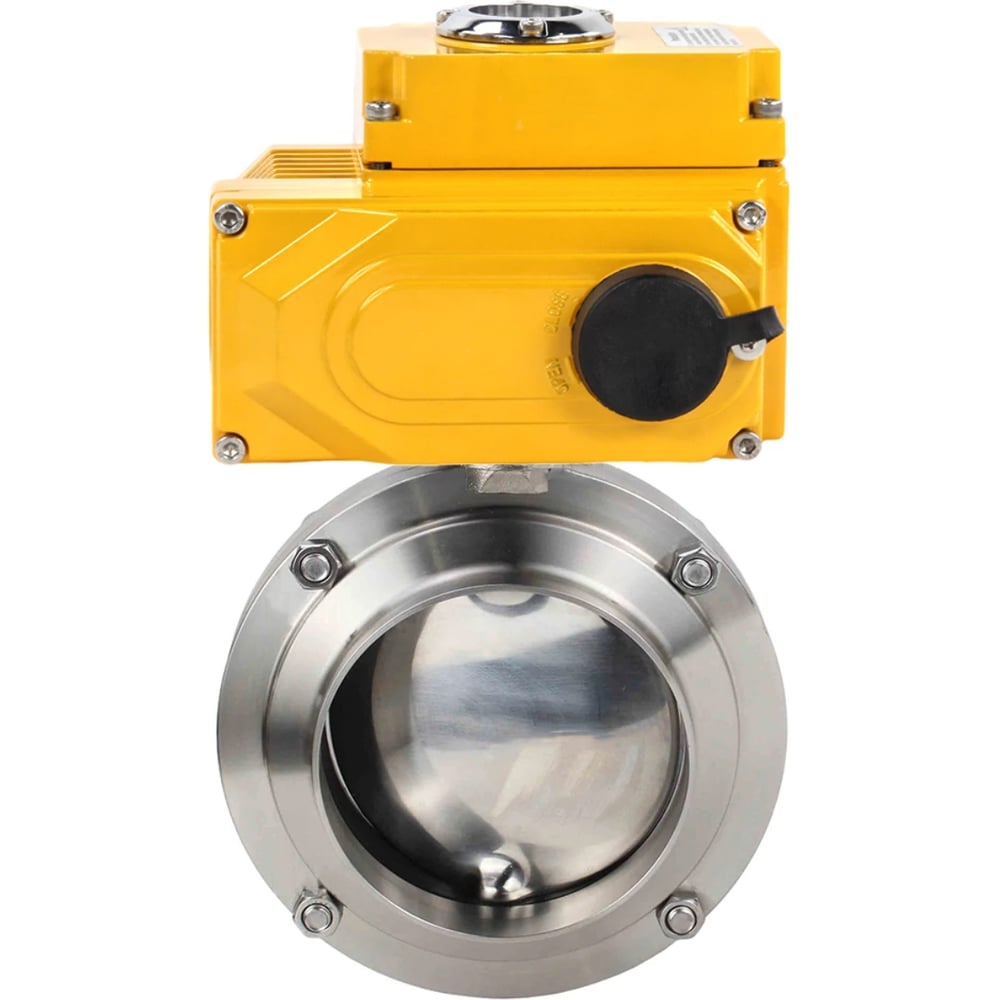 Изображение товара Затвор дисковый DN.ru 304-304-EPDM Ду100 Ру10 электропривод 220В