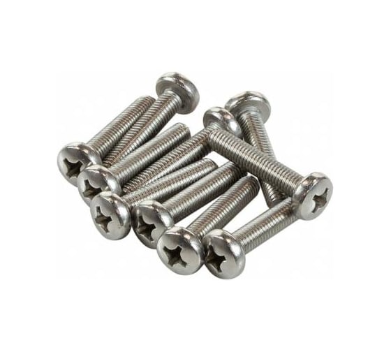 Изображение товара Винт Госкреп М6х25 DIN 7985, кл. пр. 4.8, гальван. цинк (100 шт.) 9990195548