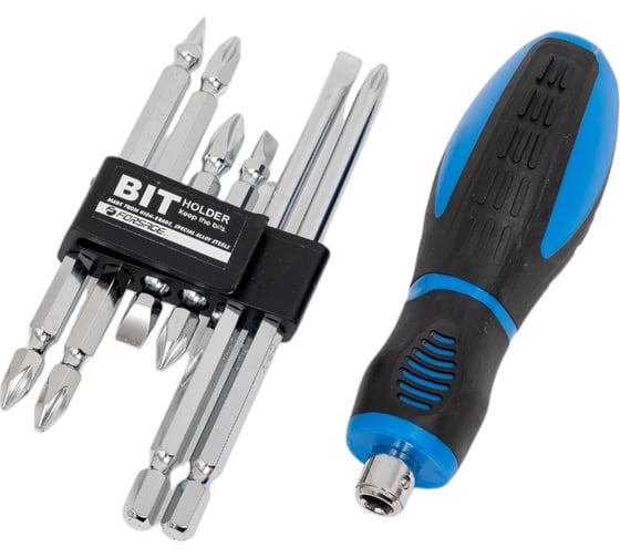 Изображение товара Отвертка-держатель Forsage переставная с комплектом бит 7пр.на блистере 25946 F-2074B