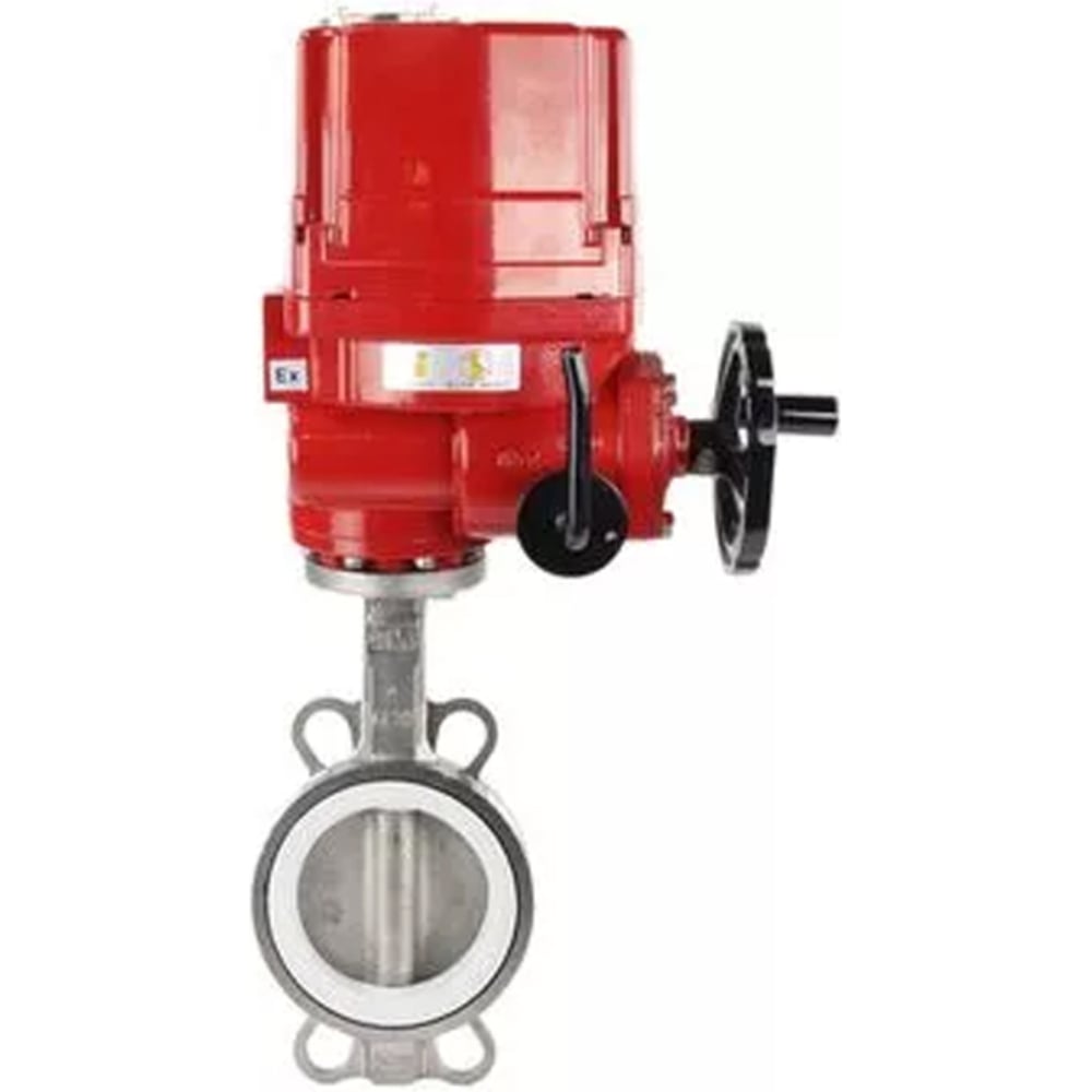 Изображение товара Затвор дисковый DN.ru 304-304-PTFE-2W-Fb Ду80 Ру16 с электроприводом EX-010 24В