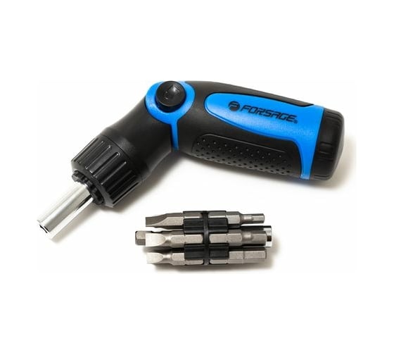 Изображение товара Отвертка поворотная реверсивная Forsage с набором бит,14пр 28107 F-8148R14 F-8148R14(28107)