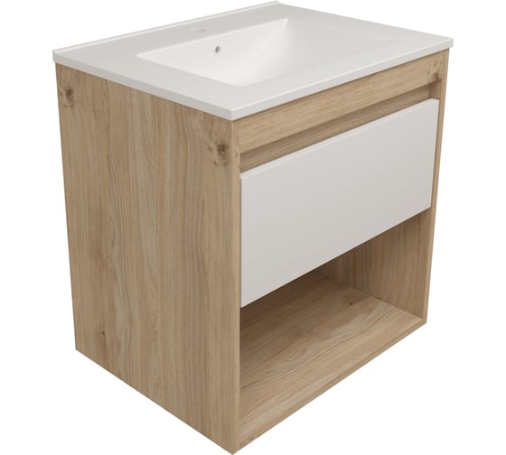 Изображение товара Фасад для тумбы в ванную Teymi 60 см Vitra цвет белый T60408 ЦБ-00284755