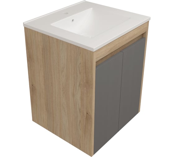 Изображение товара Фасад для тумбы в ванную Teymi 50 см Netta цвет графит T60607 ЦБ-00284933