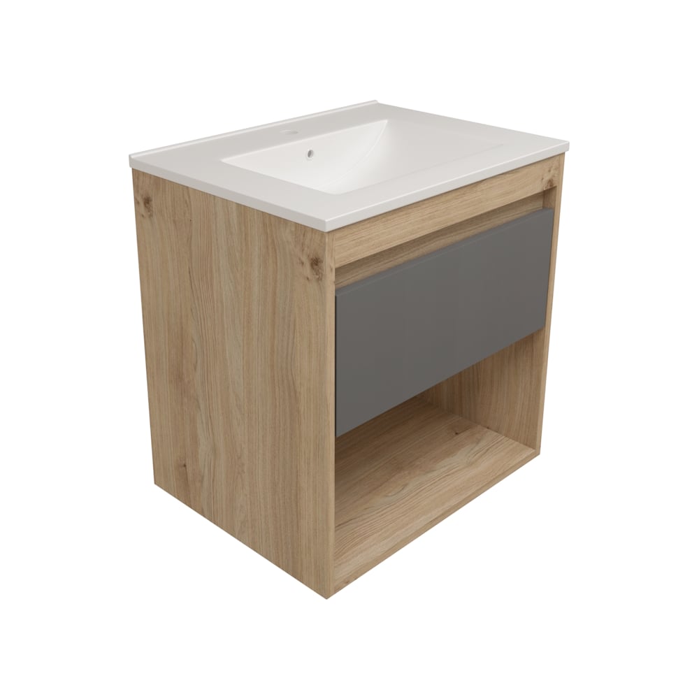 Изображение товара Фасад для тумбы в ванную Teymi 60 см Vitra графит T60409