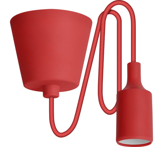 Изображение товара Пластиковый патрон REV E27 с подвесом 1 м, красный 24645 9