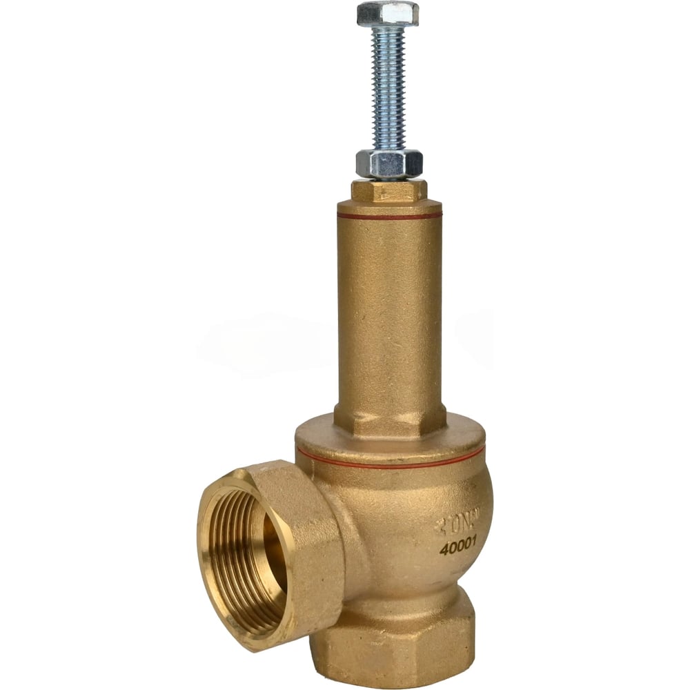 Изображение товара Клапан предохранительный DN.ru 617-617-PTFE-T Ду20 Ру16 корпус и запорный орган латунь CW617N, резьбовой D120-02213