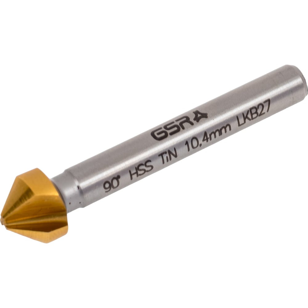 Изображение товара Зенковка GSR B04043104 с TiN покрытием 10.4 мм 90 градусов для точной обработки металлов