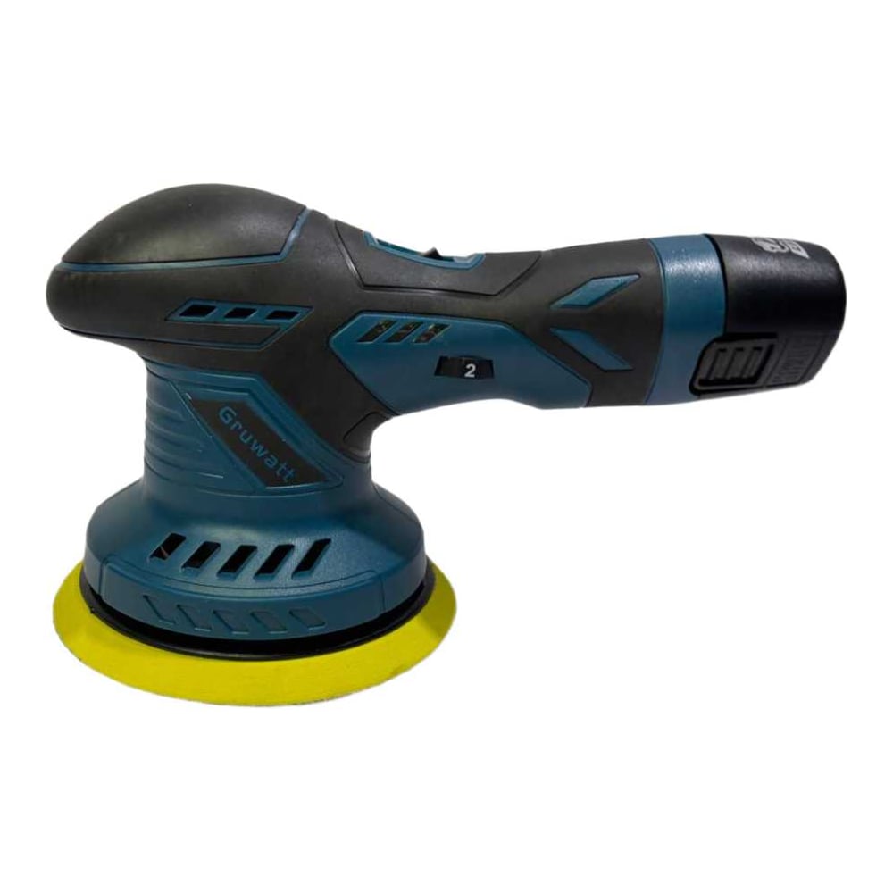Изображение товара Бесщеточная аккумуляторная вибро-полировальная машина Gruwatt DYS21 125 мм полупрофессиональный