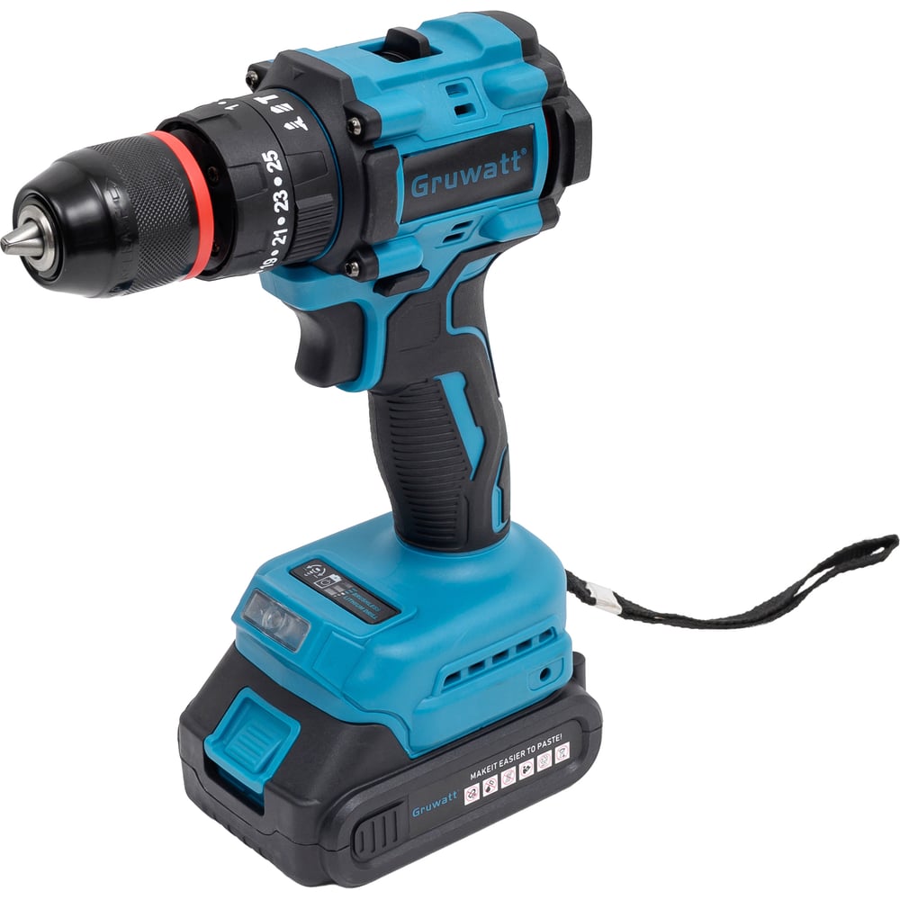 Изображение товара Бесщеточная ударная дрель шуруповерт Gruwatt DBL14 профессиональный