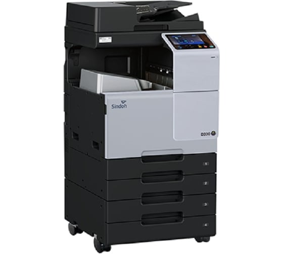 Изображение товара Сканер КАТЮША ПРИНТ Sindoh цветное, принтер/копир/сканер/факс(опция), А3, 22 стр/мин, 1800х600 dpi. до 55 стр/мин. обязателен выбор опции OT111/D320PB2, без старт. тонеров, запуск D330e