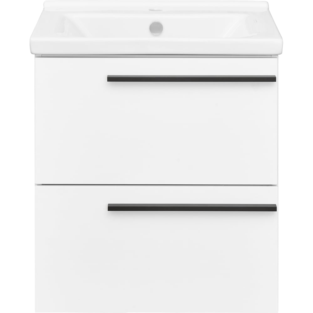 Изображение товара Тумба под раковину AQUATON Амели 60, современная белая мебель с ящиками