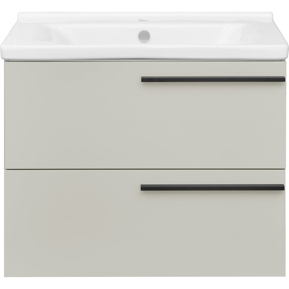 Изображение товара Тумба под раковину AQUATON Амели 80 бежевый черный современный дизайн