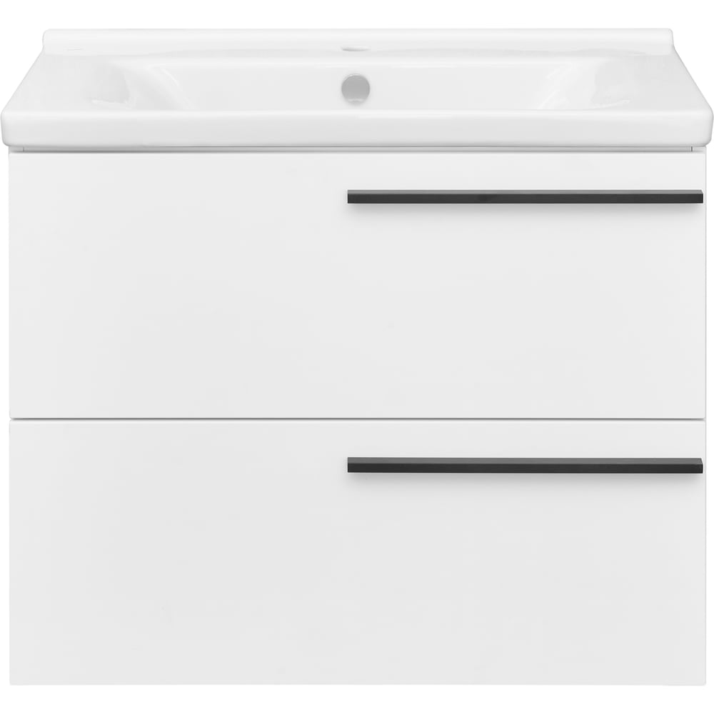 Изображение товара Тумба под раковину AQUATON Амели 80 белая современные материалы и дизайн