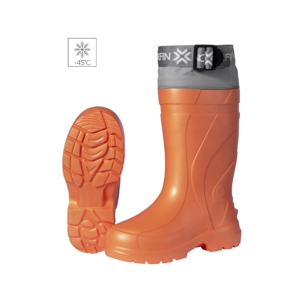 Изображение товара Зимние сапоги NORFIN SCANDIC с манжетами оранжевые утепленные Р44