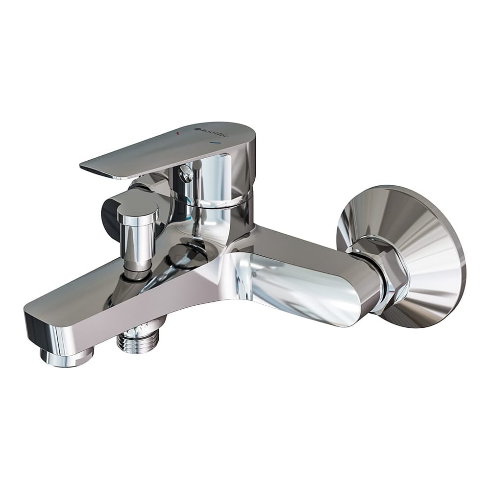 Изображение товара Круглый смеситель для ванны Knotlor KN-14 хром однорычажный современный