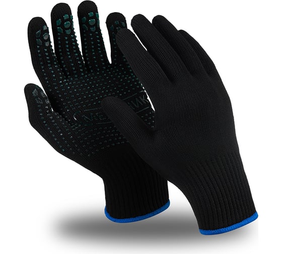 Изображение товара Перчатки Manipula Specialist МЕХАНИК БЛЭК, MG-114, нейлон/хлопок, точка ПВХ, оверлок Пер 124/11